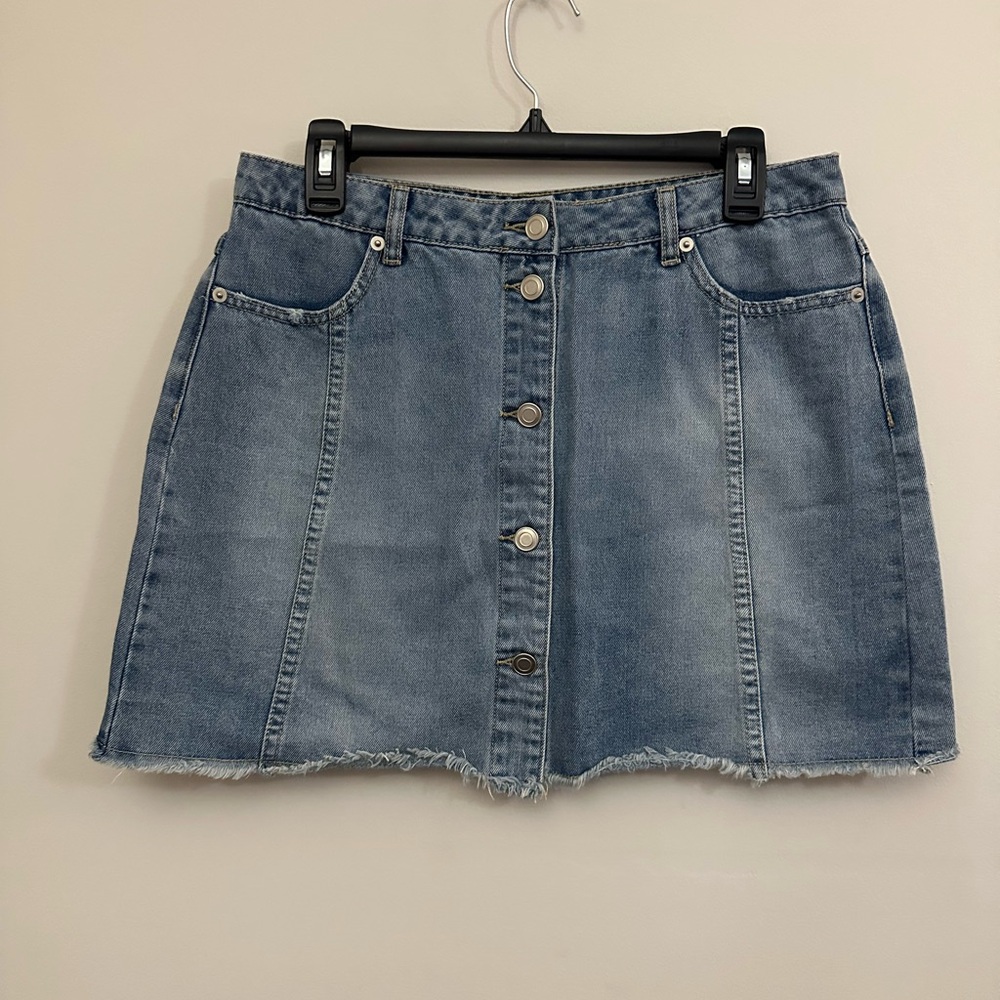 Gianni Bini Blue Denim Mini Skirt